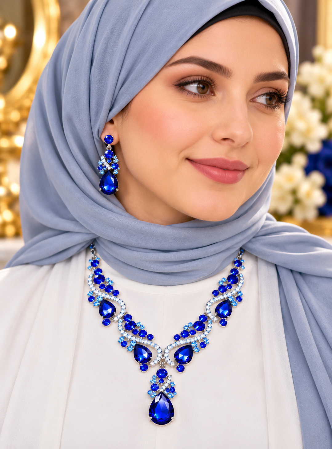 ✨ تألقي بإطلالة ساحرة مع تشكيلة أطقم العقود والأقراط الفاخرة ✨